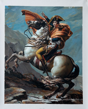 Napoleón cruzando los Alpes por el paso de San Bernardo, 20 de m