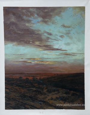 Migración nocturna de aves.