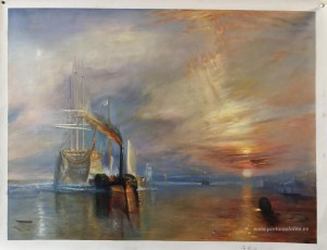 El Fighting Temeraire fue arrastrado a su último amarre para ser