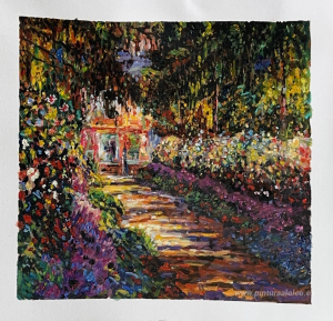 Camino en el jardín de Monet en Giverny