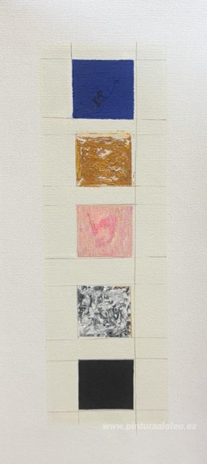 Monocromo azul, dorado, rosa, plateado y negro