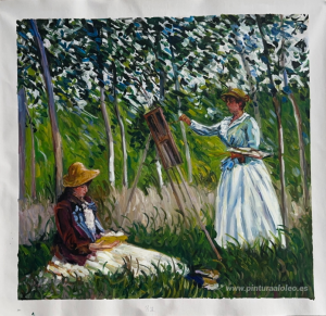 En el bosque de Giverny Blanche Hoschede 