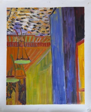 Terraza del café en la Place du Forum