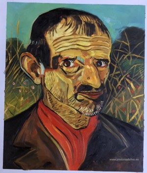 Autorretrato con pañuelo rojo