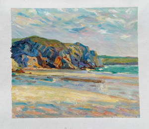La playa de Morgat, Finisterre