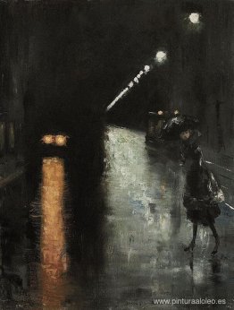Nächtliche Straßenszene, Berlín Nächtliche Straßenszene, Berlín