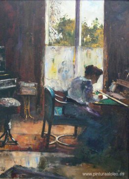 Mujer en el escritorio Mujer en el escritorio