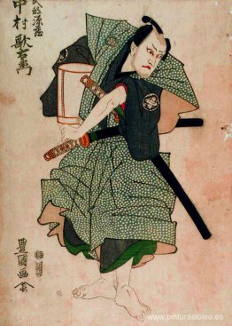 Utaemon Nakamura III como Genzō Takebe por Toyokuni Utagawa I Utaemon Nakamura III como Genzō Takebe por Toyokuni Utagawa I