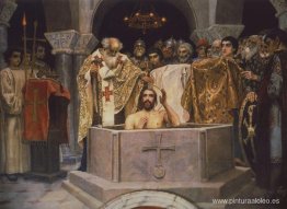 Bautismo del Príncipe Vladimir, Fragmento de la Catedral de Vlad Bautismo del Príncipe Vladimir, Fragmento de la Catedral de Vlad