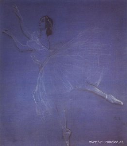 Anna Pavlova en el Ballet Sílfide Anna Pavlova en el Ballet Sílfide
