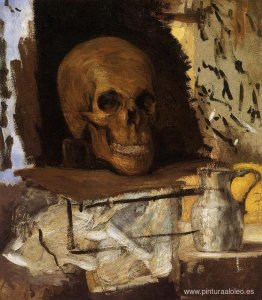 Naturaleza muerta Calavera y Jarra de agua Naturaleza muerta Calavera y Jarra de agua