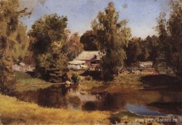 Estanque superior en Abramtsevo Estanque superior en Abramtsevo