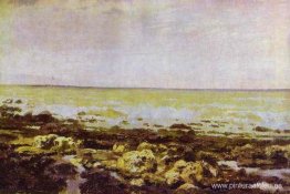 Marea baja. Normandía. Marea baja. Normandía.