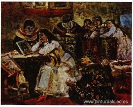 La princesa Xenia Godunova con el retrato de su novio, el prínci La princesa Xenia Godunova con el retrato de su novio, el prínci