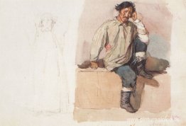 Khakasy con los pies atados con cadenas. Khakasy con los pies atados con cadenas.