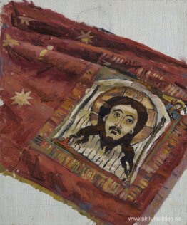 El estandarte con el Mandylion guardado en la Armería del Kremli El estandarte con el Mandylion guardado en la Armería del Kremli