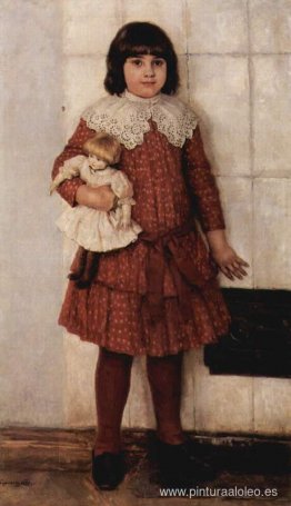Retrato de Olga Surikova, la hija del artista. Retrato de Olga Surikova, la hija del artista.
