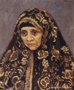 La anciana con un pañuelo estampado La anciana con un pañuelo estampado