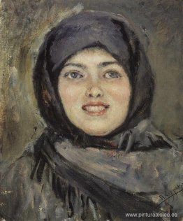 La cabeza de la niña riendo. La cabeza de la niña riendo.