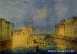 Iluminación en el terraplén de Moika en San Petersburgo Iluminación en el terraplén de Moika en San Petersburgo