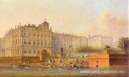 Vista del Palacio de Invierno desde el oeste Vista del Palacio de Invierno desde el oeste