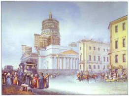 Salida del ómnibus desde la plaza de San Isaac en San Petersburg Salida del ómnibus desde la plaza de San Isaac en San Petersburg