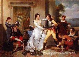 Doña Filipa de Vilhena nombrando caballeros a sus hijos Doña Filipa de Vilhena nombrando caballeros a sus hijos