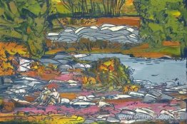 Bañistas en un paisaje Bañistas en un paisaje