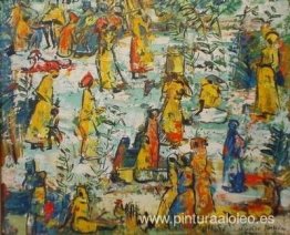 Una escena africana Una escena africana