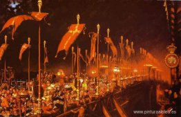 Puente de Londres en la noche de las bodas del Príncipe y la Pri Puente de Londres en la noche de las bodas del Príncipe y la Pri