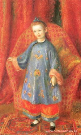 Lenna, la hija del artista, vestida de chino Lenna, la hija del artista, vestida de chino