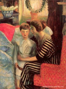 La esposa y el hijo del artista. La esposa y el hijo del artista.