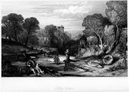 Tulleveolan, grabado de William Miller según Leitch, de ocho gra Tulleveolan, grabado de William Miller según Leitch, de ocho gra