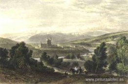 Castillo de Balmoral, dibujado por Leitch, grabado por J. Godfre Castillo de Balmoral, dibujado por Leitch, grabado por J. Godfre
