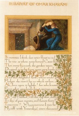 El Rubaiyat de Omar Khayyam, texto y decoración de Morris con il El Rubaiyat de Omar Khayyam, texto y decoración de Morris con il