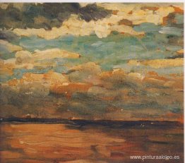 Puesta de sol sobre el mar Puesta de sol sobre el mar