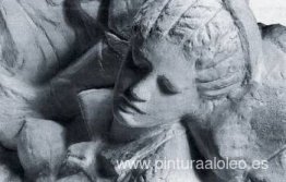 Detalle de la obra "El cuento de la belleza". Detalle de la obra "El cuento de la belleza".