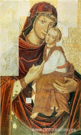 Icono de la Madre de Dios del iconostasio del monasterio de Bilo Icono de la Madre de Dios del iconostasio del monasterio de Bilo