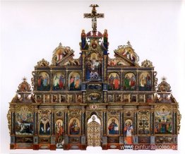 El iconostasio del Hermitage de Maniava El iconostasio del Hermitage de Maniava