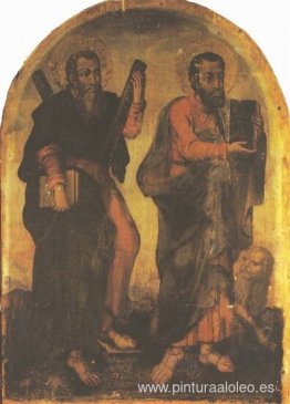 Icono de los apóstoles Andrés y Marcos Icono de los apóstoles Andrés y Marcos