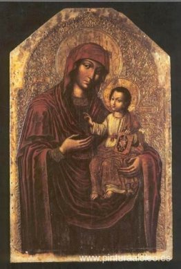 Icono de la Madre de Dios del iconostasio del Hermitage de Mania Icono de la Madre de Dios del iconostasio del Hermitage de Mania
