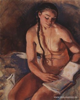 Desnudo con libro Desnudo con libro
